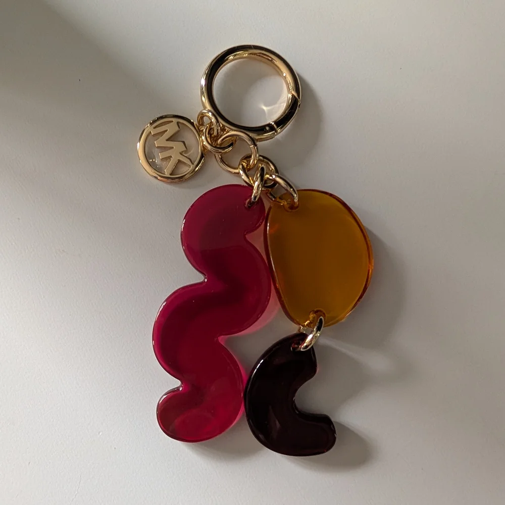 Michael Kors Gold and Autumnal Colored Keychain